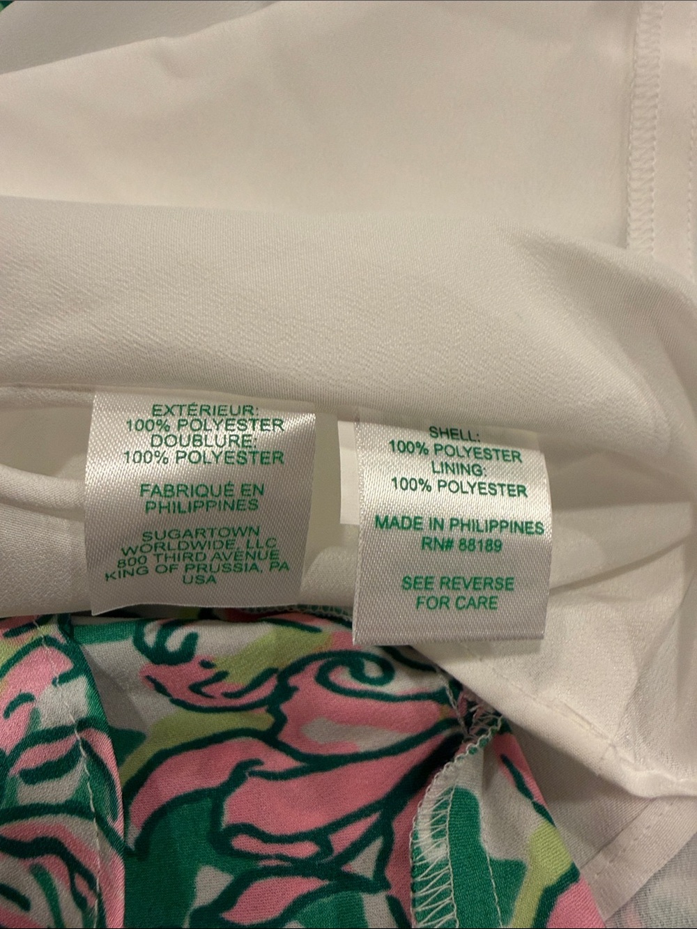 Lilly Pulitzer Green Floral Rennox Midi Skirt with Pink Accents - Picture 6 of 7